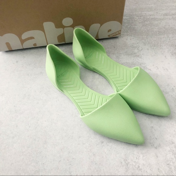 Native Green Audrey Bloom Open Sided Flat NEW